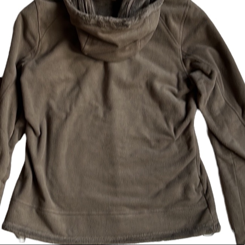 The North Face Fuzzy Fleece Lined Full Zip Adjustable Hem Hooded Jacket Size S - Picture 11 of 12